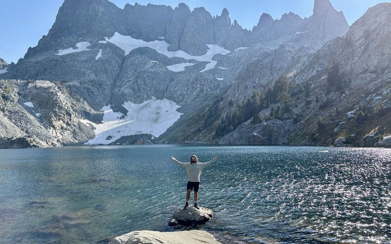 Iceberg Lake below the Minarets in the Ansel Adams Wilderness