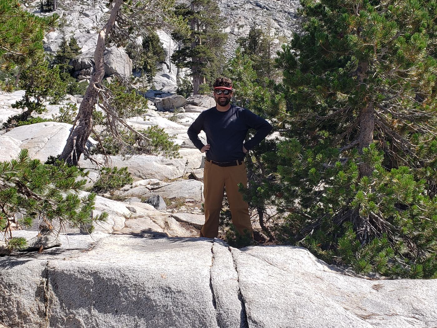 The author on the trail in Desolation Wilderness in 2020, older and better equipped